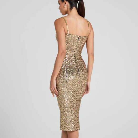 Nadine Merabi Sequin Midi Dress - Picture 2 of 7